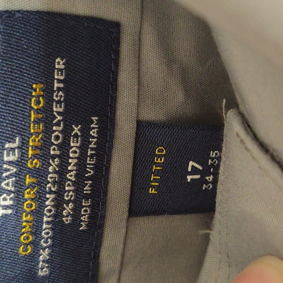 *SALE* EUC STAFFORD Mens Dress Shirt Size 17 neck 34/35 sleeve - Picture 4 of 4